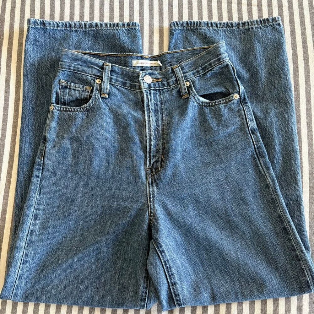 Levi’s High Waisted Straight Jeans Size 26 - Picture 3 of 8